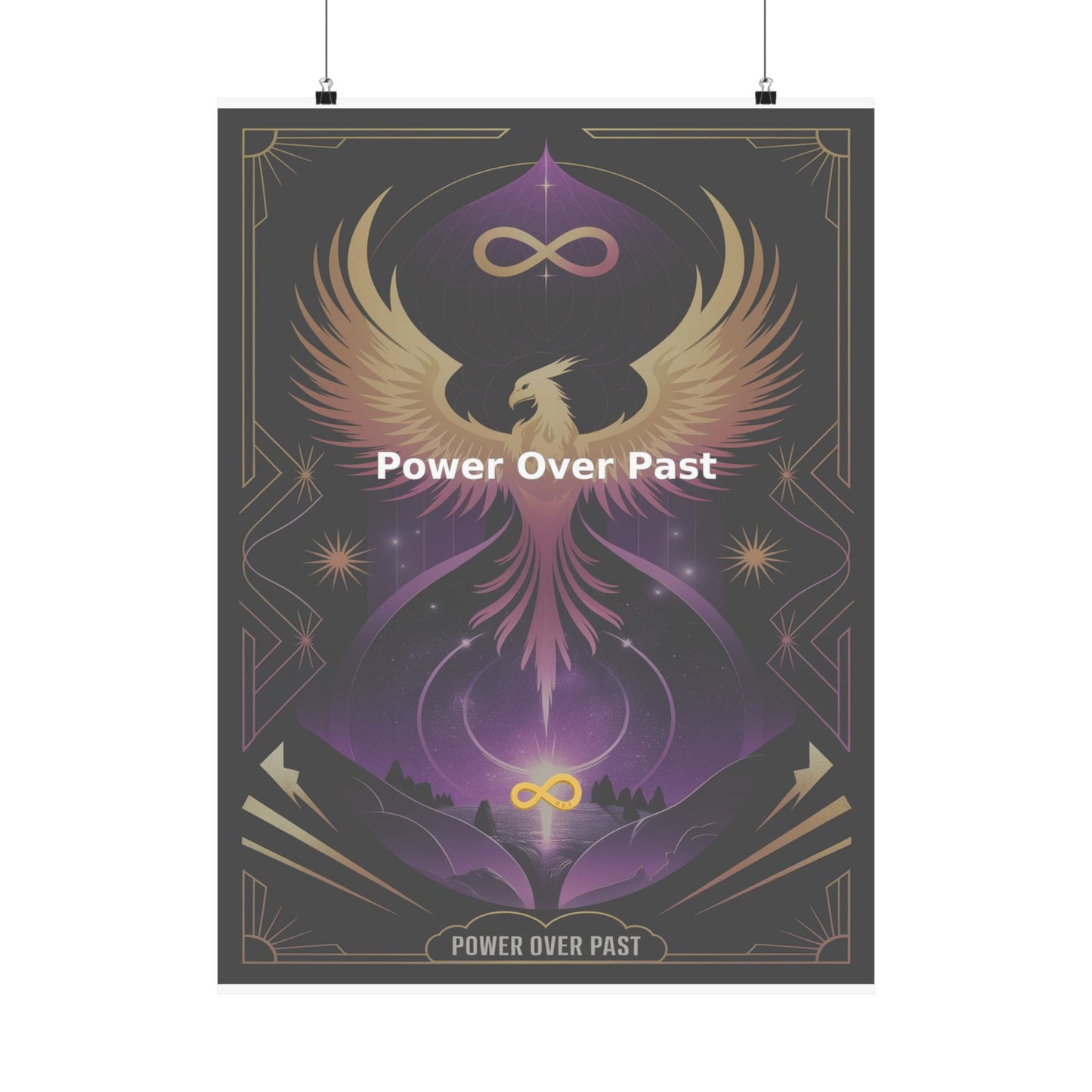 Power Over Past - Matte Vertical Posters