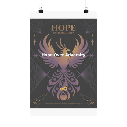 Hope Over Adversity - Matte Vertical Posters