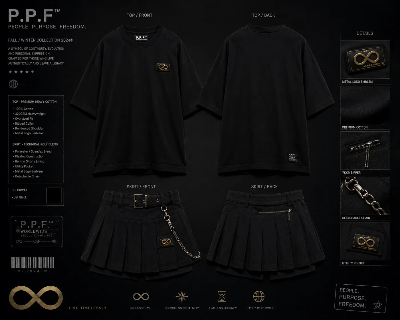 The Pleated Set